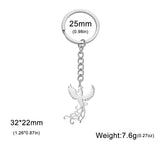 Skyrim Phoenix Pendant Stainless Steel Keychain Men's and Women's Couple Fashion Party Birthday Gift Jewelry Gift New 2025