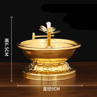 Buddha Hall Oil Lamp for Buddha Ornaments Household Butter Lamp Holder Sesame Oil Edible Oil Long Bright Lamps Buddhist Supplies