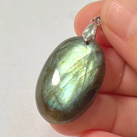 Pendant Natural Stone Irregular Shape Blue Purple Labradorite Pendant for Women Men Jewelry 1Pcs