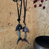Cute Fish Bones Vintage Women Pendant Fashion Trendy Elegant Jewelry Unique Party Gifts Exquisite Accessories Personality QD317