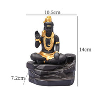 1pc Aromatherapy Stove Home Decoration Purple Sand Crafts Ornament Creative Shiva Buddha Statue Backflow