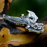 2022 NEW Men's 316L stainless steel Eagle Skull bird Head 3D Pendant Necklace Animal for teens jewelry Gift free shipping