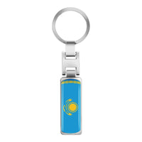 3D Metal Car Keychain Key Chain Key Ring For Iran Argentina Pakistan Switzerland Iraq Afghanistan China National Flag Badge Logo