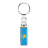3D Metal Car Keychain Key Chain Key Ring For Iran Argentina Pakistan Switzerland Iraq Afghanistan China National Flag Badge Logo