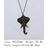 Birthday Gifts Necklace 45Cm Or 70Cm Long Chain Elephant Neck Decoration Choker Neck