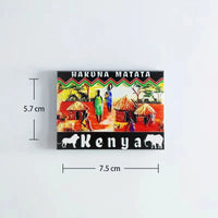 Kenya Africa Travelling Souvenirs Fridge Magnets Creative Home Decoration Resin Fridge Magnetic Stickers
