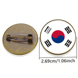 Asian National Flags Brooch Pins Pakistan Turkey India Japan Flags Badge Patriot Gift