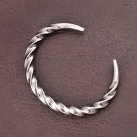 Stainless Steel Fashion Simple Adjustable Bracelet Men's Classic Design Twist Bracelet Unique Open Bangle Jewelry Gift Wholesale
