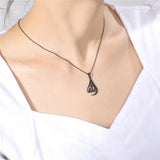 Skyrim Islamic Quran God Allah Necklace Women Stainless Steel Gold Color Muslim Arabic Pendant Necklaces Jewelry Religion Gift