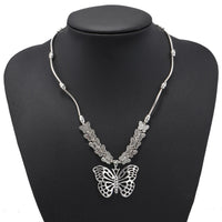 Ethnic Antique Silver Color Moon Choker Necklaces for Women Boho Turquoise Necklace Girls Party Jewelry Gifts