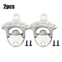 Zinc Alloy Wall Bottle Opener Kitchen Bottle Opener Retro Alloy Wall Mounted with Screws Party Antique Beer Bottle Opener