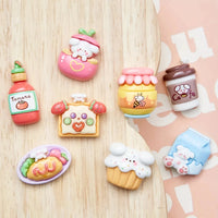 8pcs Refrigerator Magnets, Kawaii Cartoon Food Fridge Magnets, Cute Decorative Magnets Personalized Fridge Magnet Locker Cabinet
