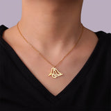 Jeshayuan Iranian Farsi God Necklace for Women Persian Calligraphy Love Pendant Mythology Symbol Amulet Stainless Steel Jewelry