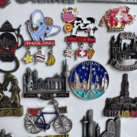 Metal Fridge Magnets Thailand Monaco Seattle Dubai Brugge Egypt Oman Austria Munchen Berlin Krakow Germany Prague Switzerland