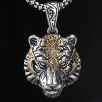 Retro Devil Mask Pendant Japanese Samurai Style Punk Pendant Necklace Men's Gothic Halloween Jewelry Gift