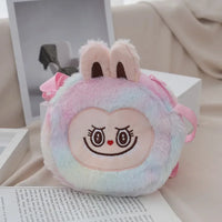 New ladies stylish slanted animals for winter furry 2024 funny cute cartoon children's Japanese single-shouldered funny bag