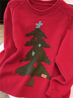 YuooMuoo Christmas Sweaters for Women 2025 New Autumn Winter Long Sleeve Christmas Tree Knitted Pullover Tops Korean Lady Shirts