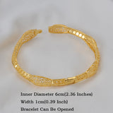 Anniyo 6CM/2.36 Inch Dubai Bangle for Women Girls Wedding Party Ethiopian Bracelet African Arab Jewelry @990006