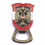 Metallic Fridge Magnets of European Countries Resorts Bottle Opener Famous Landmarks Magnetic Stickers for Message Board Decor