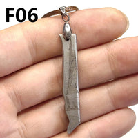 Natural Meteorite Material Specimen Muonionalusta Sky Iron Meteorite Necklace Iron Meteorite Pendant Men's Ladies Jewelry