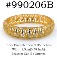 Anniyo 6CM/2.36 Inch Dubai Bangle for Women Girls Wedding Party Ethiopian Bracelet African Arab Jewelry @990006