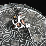 Men Charm Tattoo Machine Stainless Steel Jewelry Necklaces With Pendant For Male Women Punk Hip Hop Accessories Gifts Wholesale