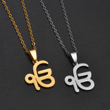 Anniyo 45CM Chain Sikhism Symbol Religion Khanda Pendant Necklaces Sikkhi Sikh Punjab Jewelry @327621