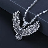 Fashion Creative Eagle Pendant Stainless Steel Necklace Hip Hop Retro Trendy Men Unique Eagle Necklace Jewelry Gift 2022 Trend