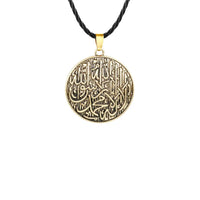2024 new fashion alloy circular pendant necklace temperament with clavicle chain men's and women's accessories accessories
