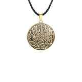 2024 new fashion alloy circular pendant necklace temperament with clavicle chain men's and women's accessories accessories