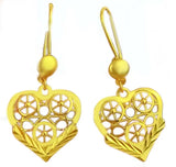 Retro Brass Earrings 24K Gold Plated Dubai African Nigeria Kundan Fan Shape Earrings Indian Luxury Jewelry For Women Gifts Whole