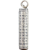 925 Thai Silver Retro faceted Pendant Simple vintage Neutral Style Can be opened Necklace Men's and Women's Party Jewelry