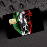 Morocco Map Flag  Card Stickers  Holographic Sticker Film Skin Cover for Credit Debit Card