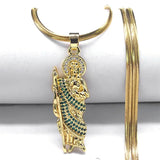 2024 New fashion St. Jude Tadao necklace Zircon copper religious pendant necklace temperament everything with stainless steel cl