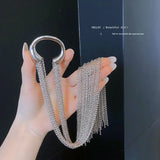 Fashion Silver Color Chain Hairpins Women Braid Headband Long Tassel DIY Hairwear Accessories Statement Jewelry 2025 Trending
