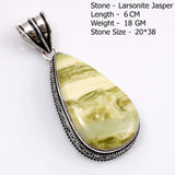 Genuine Amazonite Turquoise Agate Jasper Tiger Eye  Antique Pendant