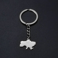 Anniyo Ukrainian Keychain Ukraine Key Ring Ukrainian Jewelry Key Chains for Women Men #000150