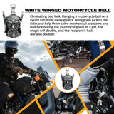 Vintage Design Viking Warrior Bell Pendant Motorcycle Wind Nordic Odin Guardian Bell Necklace Gift Jewelry Accessories Wholesale
