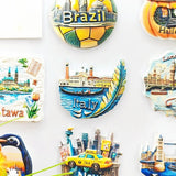 Italian Bay Fridge Magnet - 3D Coastal Travel Souvenir Mediterranean Seascape Decor Unique Europe Gift with Strong Magnet
