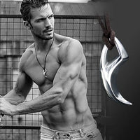 Punk Hip Hop Wolf Tooth Leather Rope Pendant Necklaces For Men Women Stainless Steel Fashion Animal Amulet Jewelry Wholesale