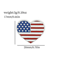 American Flag Series Brooch Flag Cross Metal Enamel Badge Clothing Backpack Lapel Pin Jewelry Accessories Gift