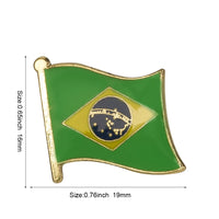 National Flag Metal Pin Badge Decorative Brooch Pins for Clothes Brooch Jewelry Rozetten Papier
