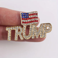 hot selling campaign creative trump america flag brooch high qualtiy patriotic badges pin