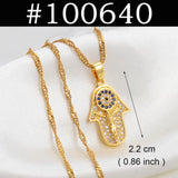Anniyo Butterfly Mary Guadalupe Cross Butterfly Hamsa Charms Pendand Necklaces Wedding Party African Hawaiian Jewelry @@100040
