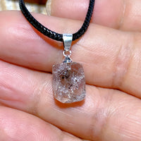 Natural Crystal Herkimer Diamond Pendant Hang Stone Gemstones Mineral Energy Reiki Home Decorations Gift Ore Crystals
