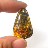 Yoowei Natural Piebald Amber 100% Genuine Unique Pendant Necklace Diy New Oval Water Drop Fashion Jewelry Original Reiki Stone