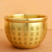 Durable Pure Brass Cornucopia Wealth Attracting Small Mini Baifu Rice Cylinder 4.5-7cm Baifu Jar Cup Home Decoration Accessories