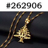 Anniyo Syria Lebanon Pendant Necklaces for Women Girls Jewelry