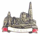 Metallic Fridge Magnets of European Countries Resorts Bottle Opener Famous Landmarks Magnetic Stickers for Message Board Decor