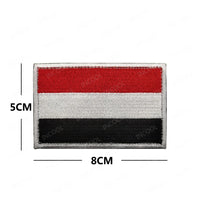 Saudi Arabia Qatar Palestine Egypt Turkey Oman UAE Yemen Iraq Syria Kuwait Lebanon Afghanistan Flags Embroidered Patches Badges